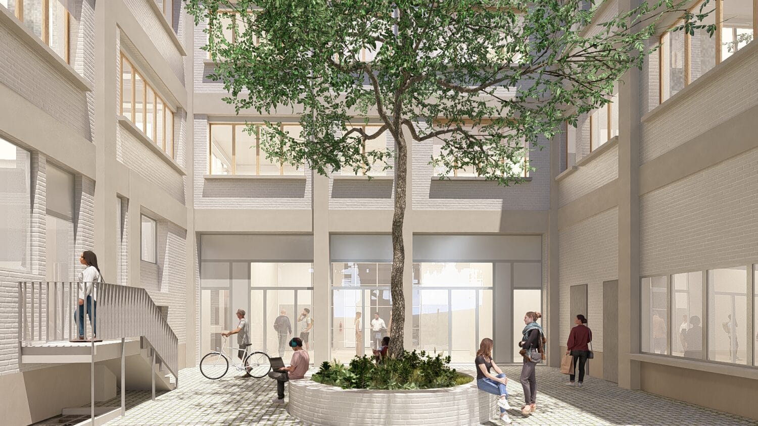 Maison des Media Libres, Paris, perpective credit Encore Heureux