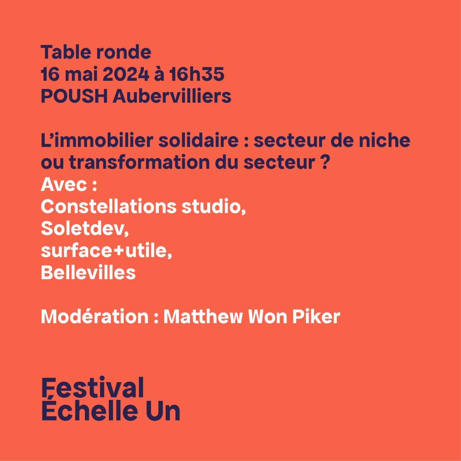 table ronde festival échelle Un