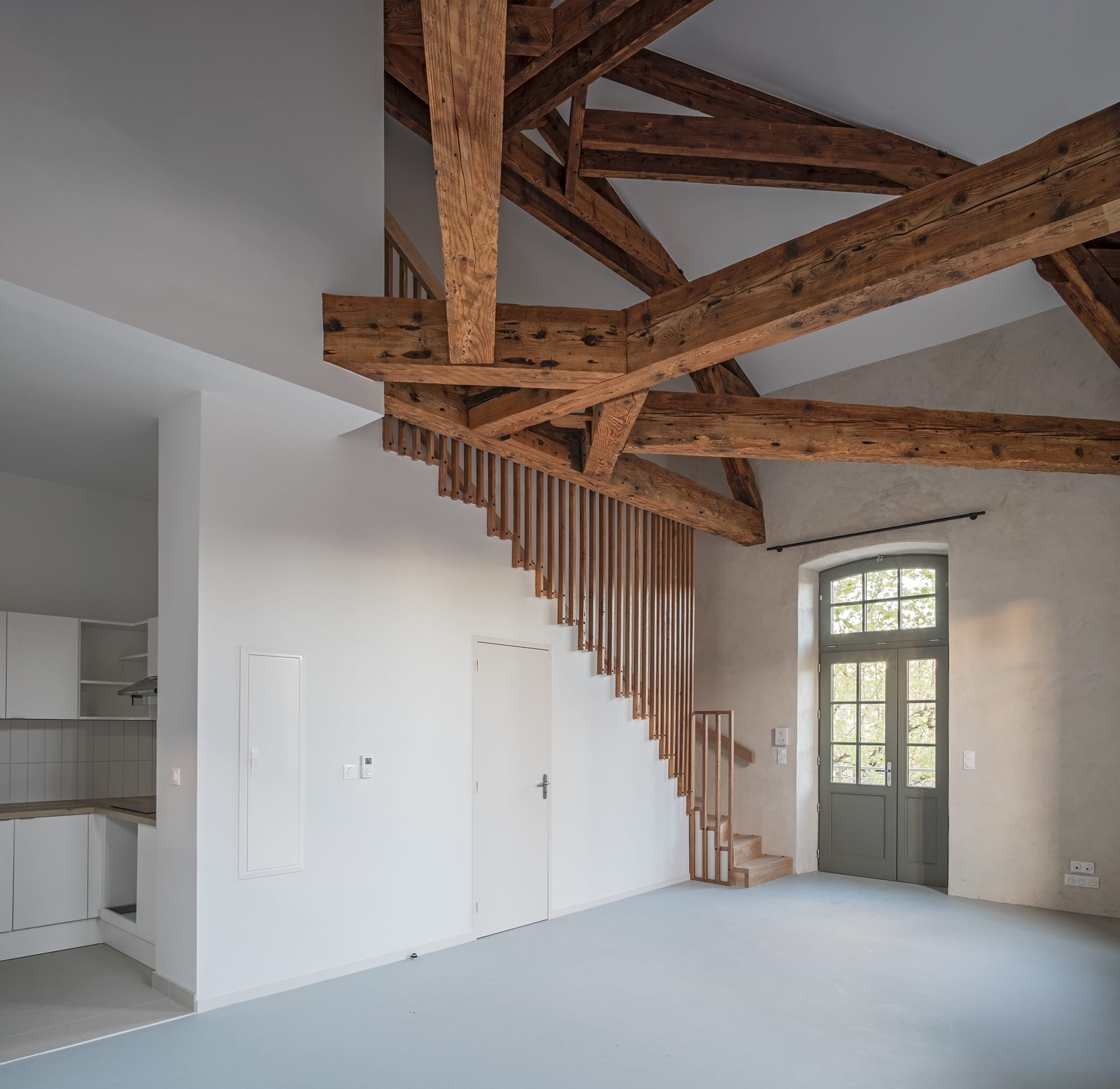 Génération Pasteur à Albi - crédit Vincent Boutin - charpente en bois rénovée