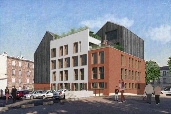 perspective, Le Phares sur l'Ile-Saint-Denis - crédit Archipel Zéro