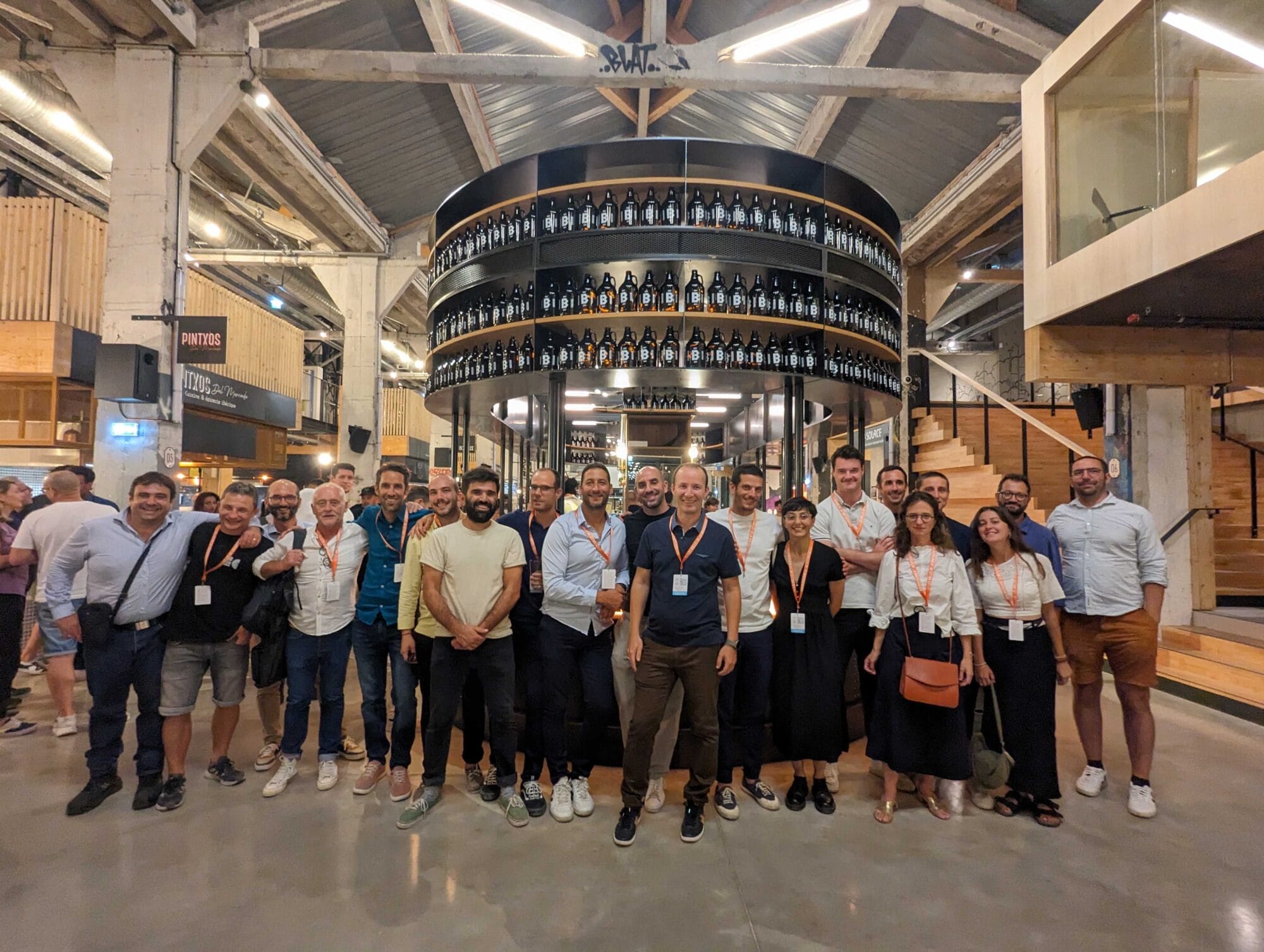 photo de groupe inauguration des halles de la Cartoucherie à Toulouse en septembre 2023