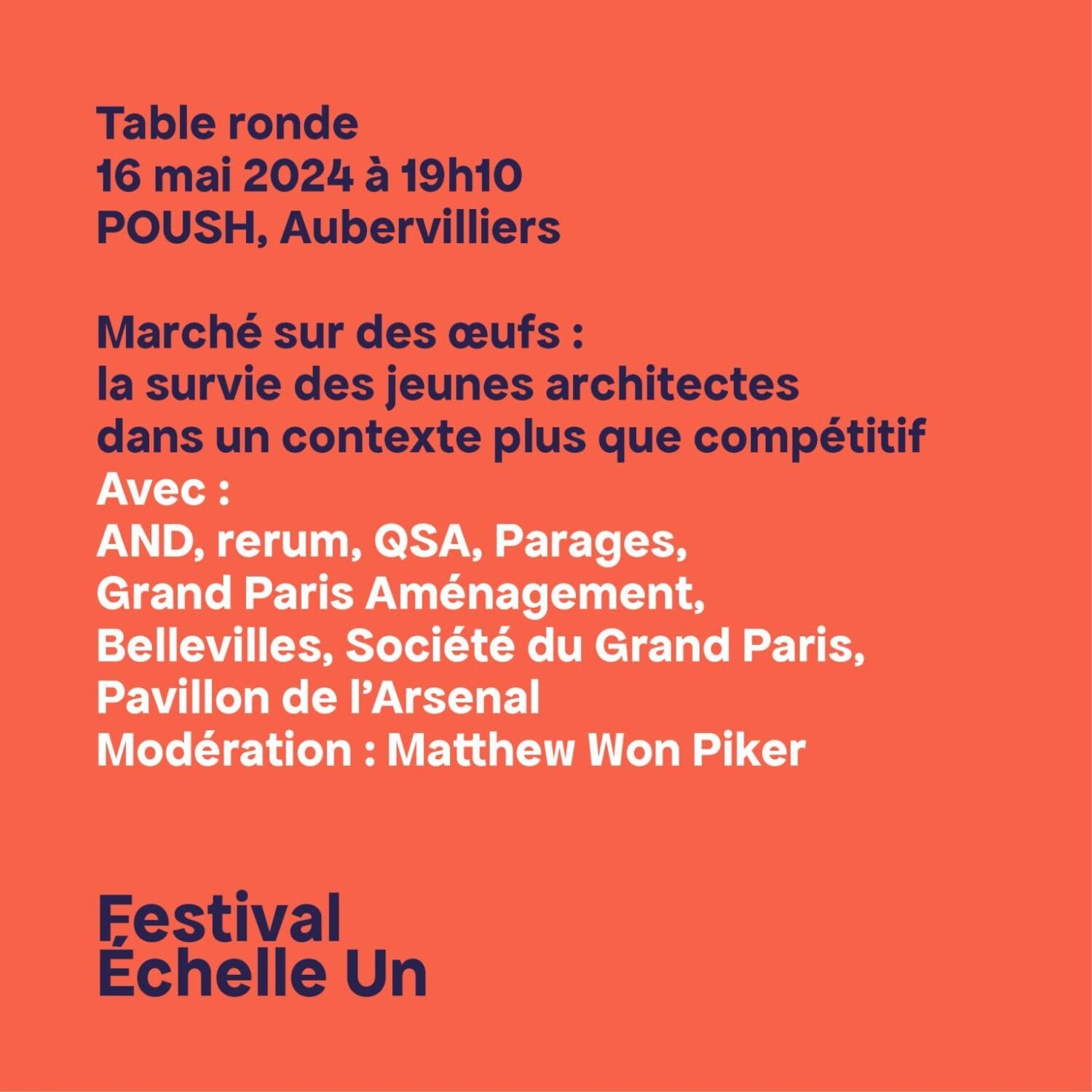table ronde festival échelle Un