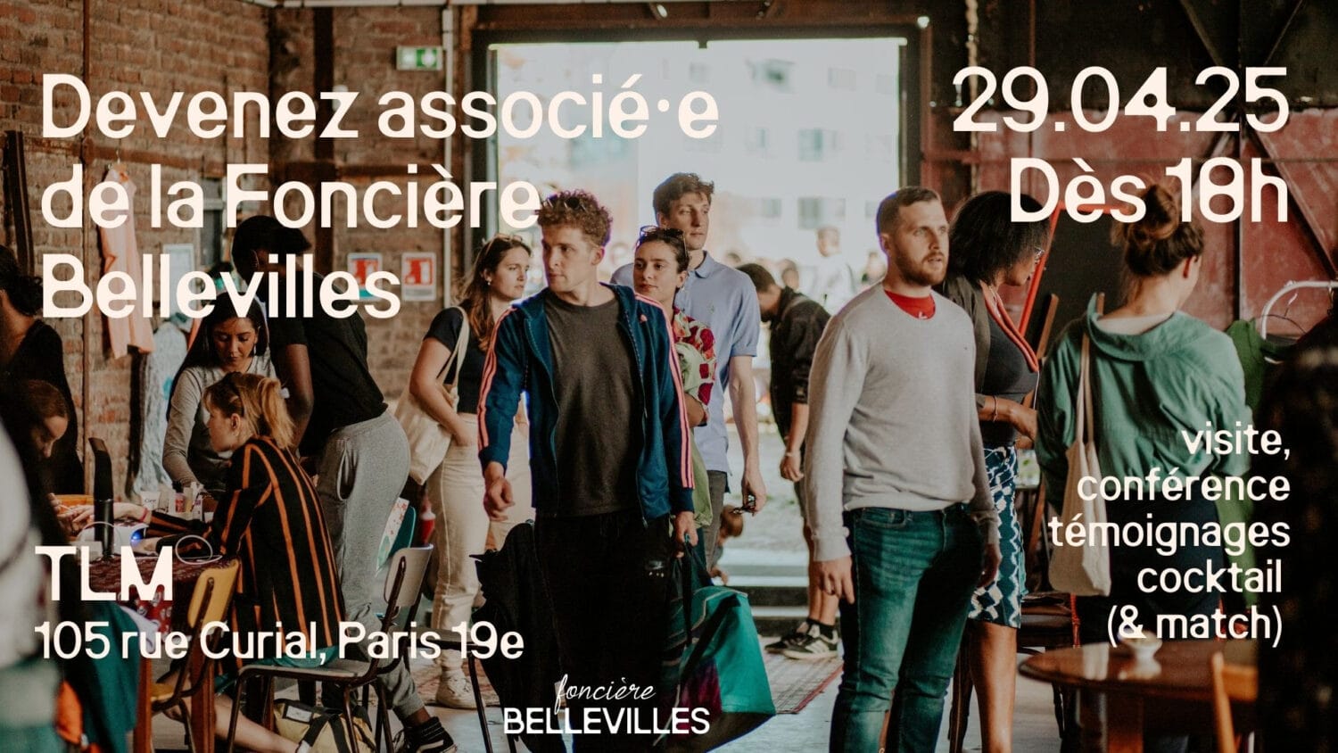 Évènement de lancement de la SCA Bellevilles au TLM le 29 avril