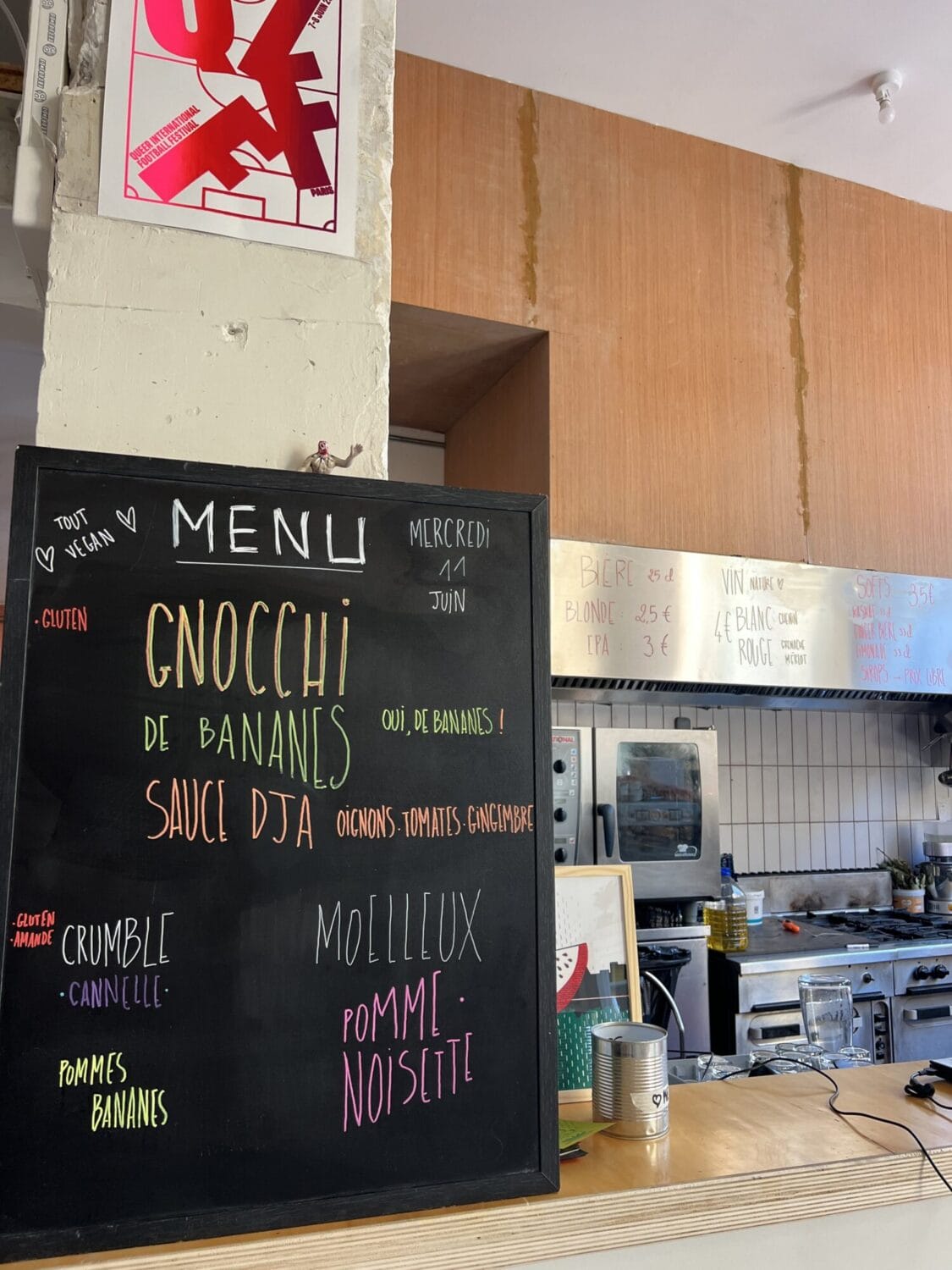 Le menu de la Coco cantine à la Grande Coco à Paris