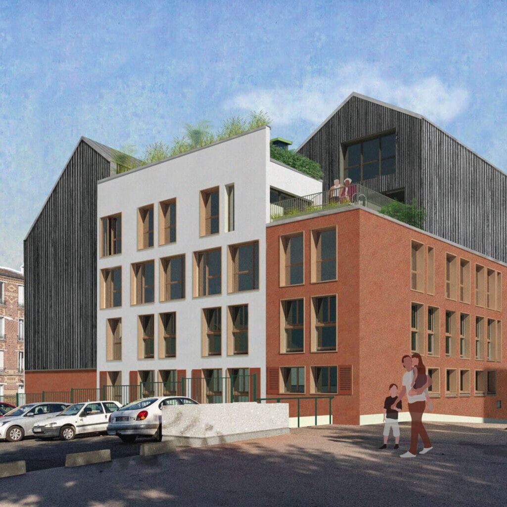 perspective, Le Phares sur l'Ile-Saint-Denis - crédit Archipel Zéro